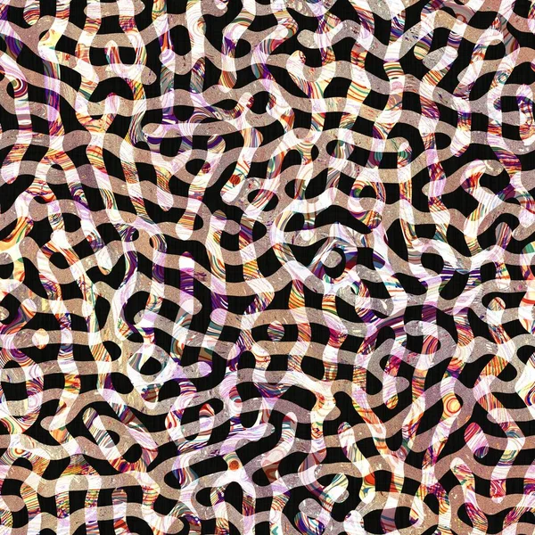 Gökkuşağı kamuflaj grunge püre doku arka planı. Renkli, cesur, düzensiz, sorunlu, pürüzsüz desen. Modern boyanmış keten kumaş. Yumuşak döşenmiş ev dekorasyonu. Dekoratif lekeli izin izi