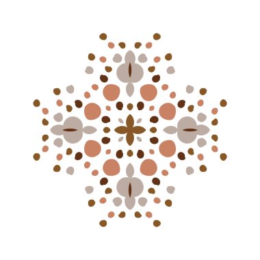 Saf, karalama nötr foral motif ikonu. Şirin, kırsal halk silueti illüstrasyon klibi. Dekoratif el oymalı lino unisex çıkartması. İzole edilmiş asgari cinsiyet nötr. Vektör tasarım ögesi