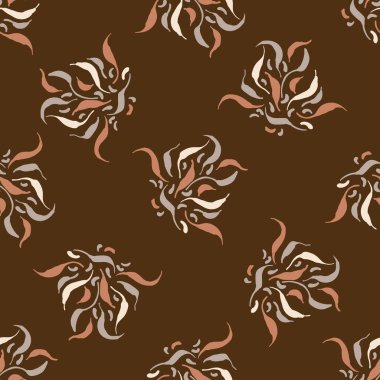 Kusursuz minimalist karalama yaprağı kalıbı. Sakin boho dünya renginde duvar kağıdı. Basit modern skandi unisex çiçek tasarımı. Her yerde organik, çocuksu, cinsiyetsiz, tarafsız bir bebek var. El çizimi.