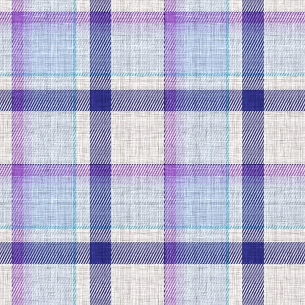 Knit wool plaid background pattern. Traditional warm checkered handmade stitch texture effect. Seamless masculine tweed effect fabric. Melange winter tartan all over print. — Stock Photo, Image