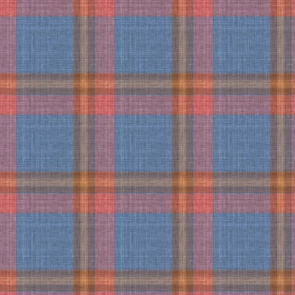 Knit wool plaid background pattern. Traditional warm checkered handmade stitch texture effect. Seamless masculine tweed effect fabric. Melange winter tartan all over print. — Stock Photo, Image