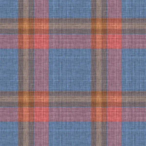 Tecido de lã de malha padrão de fundo xadrez. Tradicional quente checkered efeito de textura ponto artesanal. Tecido de efeito tweed masculino sem costura. Melange tartan inverno por toda a impressão. — Fotografia de Stock