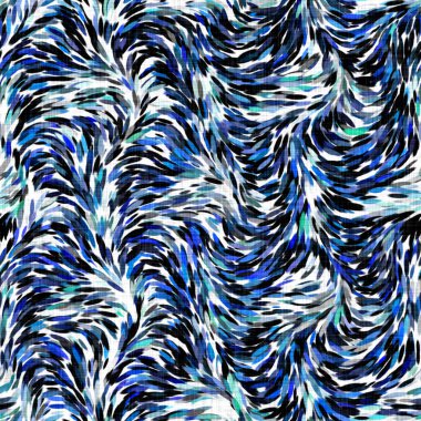 Suluboya fırçalanmış noktalı arkaplan. Elle boyanmış tuhaf empresyonist karnaval kusursuz desen. Dekoratif dalgalı yıkama boyası her yerde..