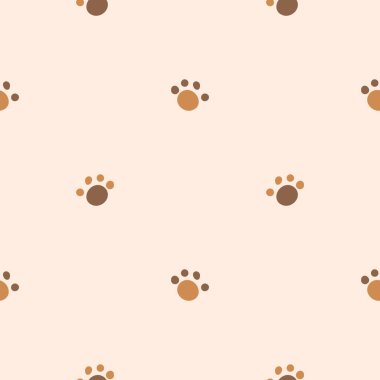 Kusursuz arka plan pençe izi cinsiyet ayrımı yok. Tuhaf asgari 2 tonluk toprak rengi. Çocuk odası duvar kâğıdı ya da evcil hayvan modası..