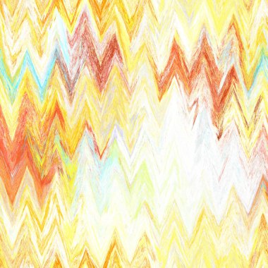 Kusursuz, soyut, fırçalanmış sembol dokusu. Gökkuşağı parlak malzeme desenli arka plan. Boho yaz enerjisi boyanmış örgü etkisi tekstil baskısı. 