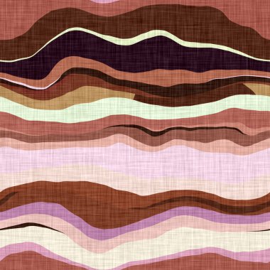 Yüzyılın ortalarında modern çizgili kumaş 1960 'ların modası. Kusursuz grafik kırık çizgi tekrar dokusu. Dekoratif doğa kamuflaj etkisi. Yumuşak mobilya ve moda baskısı için basılmış pamuk.