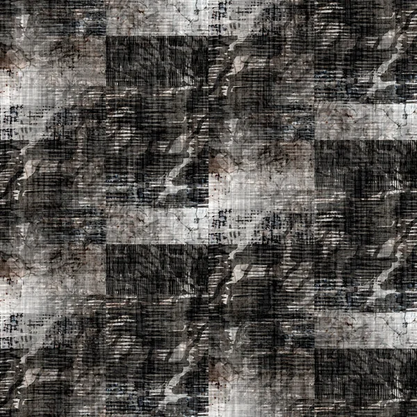 Tecido de tecido branco preto sem costura textura de linho geométrica. Dois tons de fundo padrão monocromático. Efeito de tecelagem têxtil moderno. masculino forma motivo repetição jpg impressão. — Fotografia de Stock