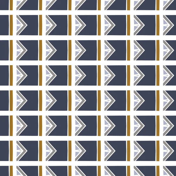 Modello geometrico mascolino senza cuciture chevron. Forma geo retrò classica per carta scrapbook digitale e disegno di involucro regalo uomo ripetibile in vettore. — Vettoriale Stock