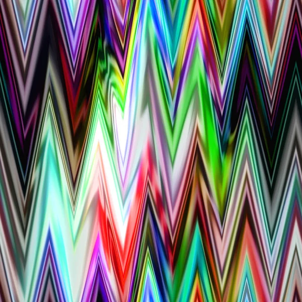 Blurred solarized ombre chevron seamless texture. Trendy soft multicolor digital lens flare gradient zig zag style. Modern trendy motion ikat fashion print. — Stock Photo, Image