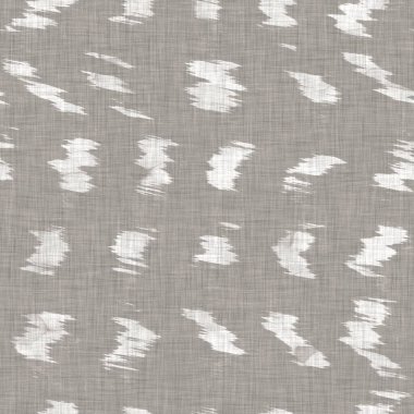 Kusursuz Fransız nötr benekli çiftlik keten efekti arka planı. Provence Gri Beyaz Kırsal Örgü desenli dokuyu yıkadı. Kalitesiz şık kulübe tekstil baskısı. 