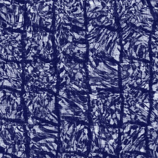Denim indigo μπλε υφαντή υφή. Vintage φυσικό χρώμα τυπωμένο βαμβακερό ύφασμα επίδραση. Ξεβράστηκε ξεθωριασμένο φόντο διακόσμηση σπιτιού. Ιαπωνικό boro στυλ allover ύφασμα λινό υλικό εκτύπωσης. — Φωτογραφία Αρχείου