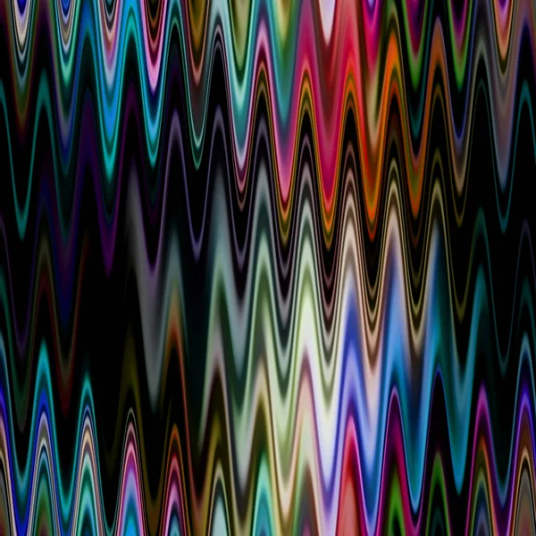 Blurred solarized ombre chevron seamless texture. Trendy soft multicolor digital lens flare gradient zig zag style. Modern trendy motion ikat fashion print. — Stock Photo, Image
