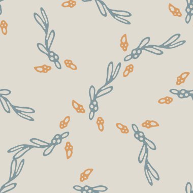 Tatil geçmişinde kusursuz, minimum kış dalı. Stilize ladin dalı duoton deseni. Scandi şenlik noel motifi geçmişi. Basit modern Noel yaprakları dijital hediye paketi kağıdı..