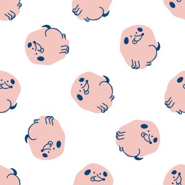  Kusursuz çizgi film evcil köpek karalama modeli. Tuhaf, en az 2 tonluk cinsiyet ayrımı olmayan bir renk. Çocuk bezi duvar kâğıdı ya da kaprisli karakter modası her yerde..