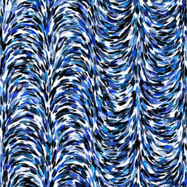 Suluboya fırçalanmış noktalı arkaplan. Elle boyanmış tuhaf empresyonist karnaval kusursuz desen. Dekoratif dalgalı yıkama boyası her yerde..