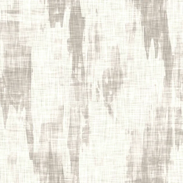 Leinentextur Hintergrund mit fleckigem Fleck. Organische unregelmäßige gestreifte nahtlose Muster. Modernes naturbelassenes Öko-Textil für Wohnräume. Bauernhaus scandi Stil rustikales Grau auf dem ganzen Druck. — Stockfoto