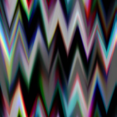 Bulanık solmuş ombre sembolü dikişsiz doku. Moda, yumuşak, çok renkli dijital lens, zig zag tarzında parlıyor. Modern modayı takip eden moda baskısı.
