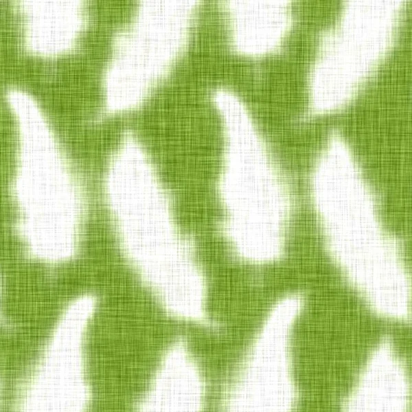 Ручной рисунок листовой мотив льняной текстуры. Причудливый садовый узор. Современный весенний каракули листвы природный текстиль для домашнего декора. Ботанический скандал в стиле ржавого зеленого по всему миру. — стоковое фото