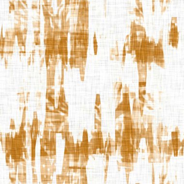 Leke efektli keten dokusu. Organik düzensiz, pürüzsüz desen. Ev dekorasyonu için modern düz 2 tonlu bahar tekstili. Çiftlik evi tarama stili rustik turuncu her yerde..