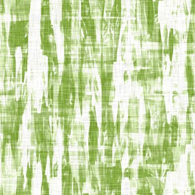 Leke efektli keten dokusu. Organik düzensiz, pürüzsüz desen. Ev dekorasyonu için modern düz 2 tonlu bahar tekstili. Çiftlik evi tarama stili kırsal yeşil her yerde..