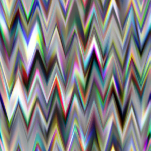 Wazig gesolariseerde ombre chevron naadloze textuur. Trendy zachte multicolor digitale lens gradiënt zigzag stijl. Moderne trendy motion ikat fashion print. — Stockfoto