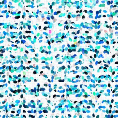 Suluboya düzensiz konfeti lekeli arka plan. Elle boyanmış tuhaf parti karnavalı kusursuz desen. Hoş desenli pamuk parçacıkları..