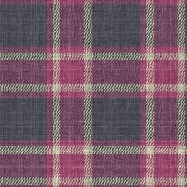 Sticka ull rutigt bakgrundsmönster. Traditionell varm rutig handsydd stygnstruktur effekt. Sömlös maskulin tweed effekt tyg. Melange vinter tartan över hela tryck. — Stockfoto