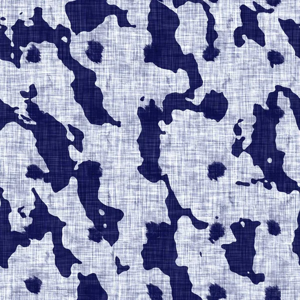 Denim çivit mavisi dokuması. Klasik doğal boya baskılı pamuk tekstil etkisi. Silinmiş ev dekoru arka planı. Japon boro tarzı kumaş baskı malzemesi. — Stok fotoğraf