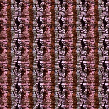 Yüzyılın ortalarında ince çizgili kumaş 1970 'lerin tarzı. Dokuları tekrarlayan kusursuz çizgiler. Dekoratif toprak tonları desenli çizgi etkisi. Doğrusal keten pamuk tekstil baskısı.