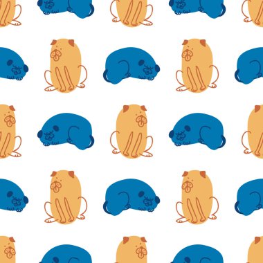  Kusursuz çizgi film evcil köpek karalama modeli. Tuhaf, en az 2 tonluk cinsiyet ayrımı olmayan bir renk. Çocuk bezi duvar kâğıdı ya da kaprisli karakter modası her yerde..