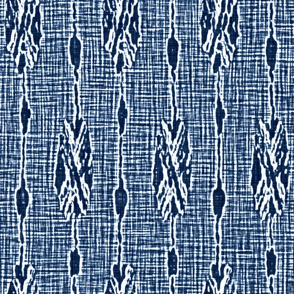 Texture effetto jean blu lavaggio acido con sfondo linea di striscia decorativa. Tessuto di tessuto di moda denim senza cuciture su tutta la stampa. — Foto Stock