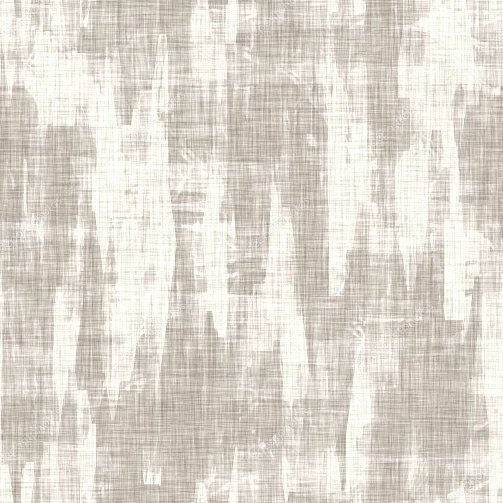 Linen texture background with mottled blotch. Organic irregular streaked seamless pattern. Modern plain natural eco textile for home decor. Farmhouse scandi style rustic grey all over print.