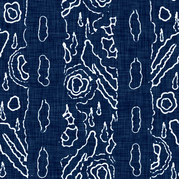 Asit, dekoratif keten arkaplanlı mavi kot efekt deseni. Kusursuz kot tekstil kumaş kumaşı her yerde.. — Stok fotoğraf