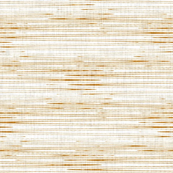 Linen texture background with broken stripe. Organic irregular striped seamless pattern. Modern plain 2 tone spring textile for home decor. Farmhouse scandi style rustic orange all over print. — Stock Photo, Image