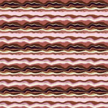 Yüzyılın ortalarında modern çizgili kumaş 1960 'ların modası. Kusursuz grafik kırık çizgi tekrar dokusu. Dekoratif doğa kamuflaj etkisi. Yumuşak mobilya ve moda baskısı için basılmış pamuk.