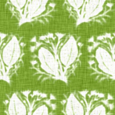 El yapımı çiçek motifli keten dokusu. Kaprisli bahçe pürüzsüz desen. Ev dekorasyonu için modern bahar karalama ürünleri. Her tarafı botanik tarama tarzı kırsal yeşil..