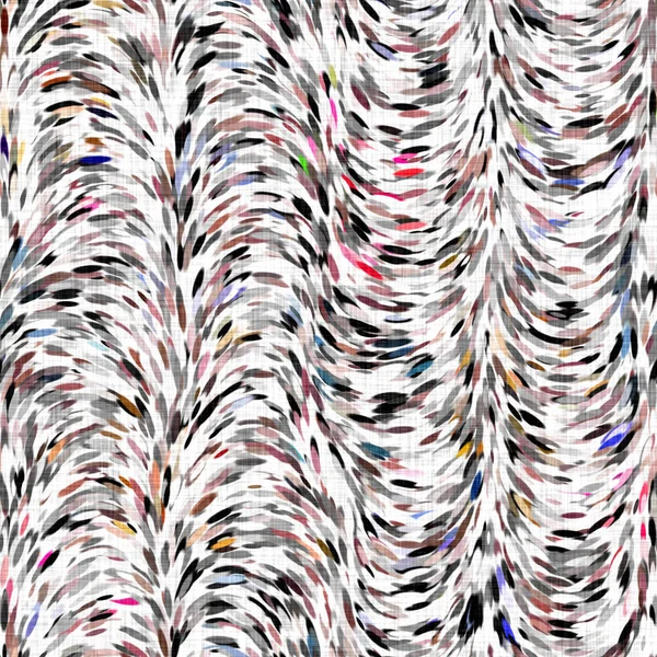 水彩で描かれたブラシが点在する背景。手は、気まぐれな印象派カーニバルシームレスなパターンを描いた。波状の染料｜print. — ストック写真