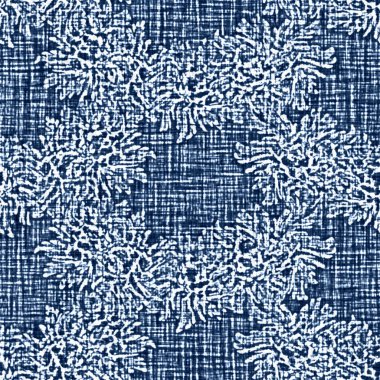 Asit, dekoratif keten arkaplanlı mavi kot efekt deseni. Kusursuz kot tekstil kumaş kumaşı her yerde..