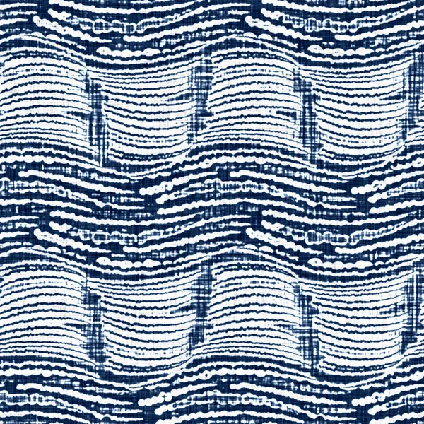 Laver à l'acide texture effet jean bleu avec fond de ligne à rayures décoratives. tissu de tissu de mode textile denim sans couture partout imprimer. — Photo