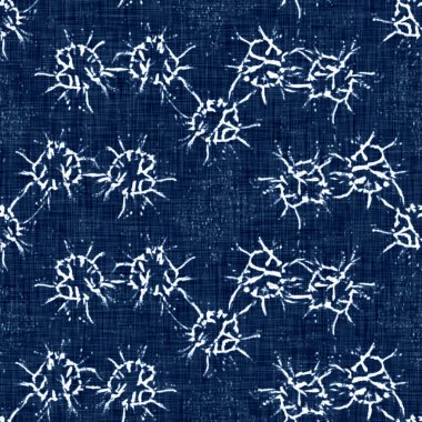 Asit, dekoratif keten arkaplanlı mavi kot efekt deseni. Kusursuz kot tekstil kumaş kumaşı her yerde..