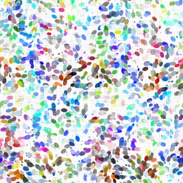 Watercolor irregular confetti dotted background. Hand painted whimsical party carnival seamless pattern. Pretty patterned cotton sprinkles allover print. — Stock Photo, Image