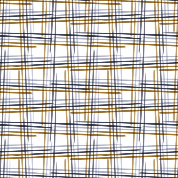 Mannelijke check naadloos patroon. Klassiek retro geo plaid grid voor digitaal plakboekpapier en herhaalbaar mannencadeaupapier in vector. — Stockvector