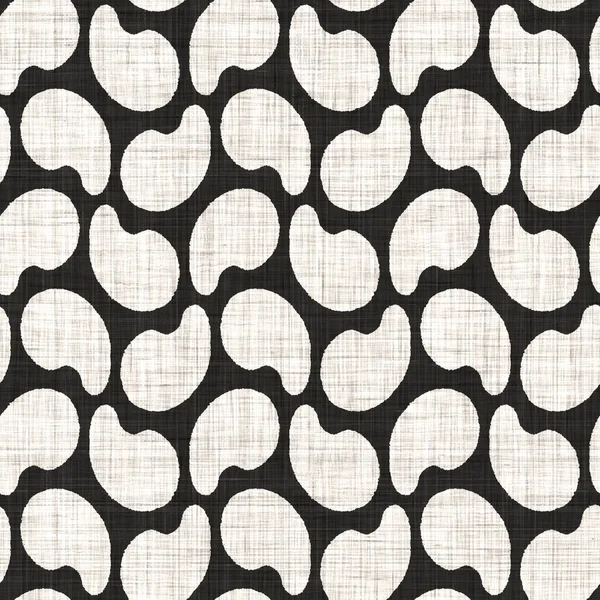 Bezešvé černé bílé tkaniny geometrické plátno textury. Dva tón monochromatický vzor pozadí. Moderní textilní tkaný efekt. Maskulární motiv opakování jpg tisku — Stock fotografie