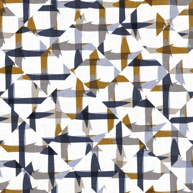 Erkeksi geometrik arıza kusursuz desen. Erkek modası için bozulmuş lacivert beyaz retro-jeo biçimi. Modern retro ışık tasarım örneği. Yüksek çözünürlüklü tekrarlanabilir kiremit.