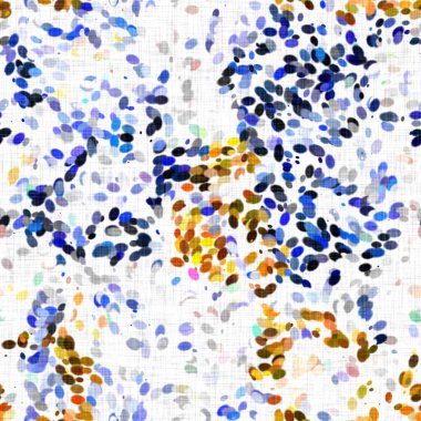 Suluboya düzensiz konfeti lekeli arka plan. Elle boyanmış tuhaf parti karnavalı kusursuz desen. Hoş desenli pamuk parçacıkları..