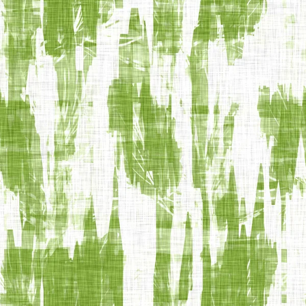 Fondo de textura de lino con efecto de mancha moteada. Patrón orgánico irregular sin costura. Textil moderno llano de 2 tonos para la decoración del hogar. Granja estilo escándalo rústico verde por todas partes imprimir. —  Fotos de Stock