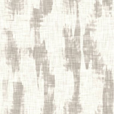 Benekli lekeli keten dokusu. Organik düzensiz çizgili, pürüzsüz desen. Ev dekorasyonu için modern sade doğa tekstili. Çiftlik evi tarama stili kırsal gri her yerde..