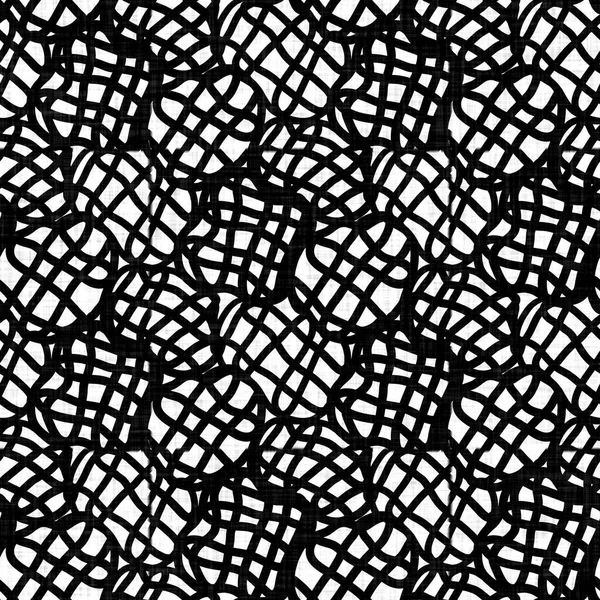 Textura de lino geométrica de tela tejida blanca negra sin costuras. Fondo de patrón monocromo de dos tonos. Efecto de tejido textil moderno. Motivo de forma masculina repetición jpg print. — Foto de Stock