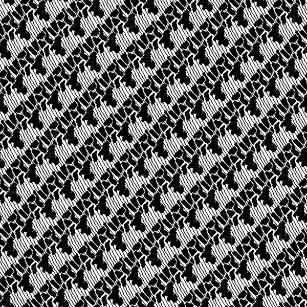 Seamless black white woven cloth stripe linen texture. Two tone monochrome pattern background. Modern textile weave effect. Masculine broken line repeat jpg print. — Stock Photo, Image