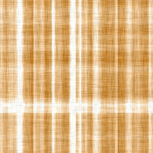 Leinen Textur Hintergrund mit gebrochenen Streifen. Organische, unregelmäßig gestreifte, nahtlose Muster. Modernes, schlichtes 2-farbiges Federtextil für Wohnkultur. Farmhouse scandi Stil rustikales Orange auf dem ganzen Druck. — Stockfoto